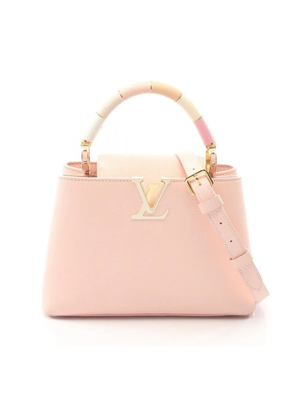 Louis Vuitton Handbag Capucines BB 2-Way Pink Leather
